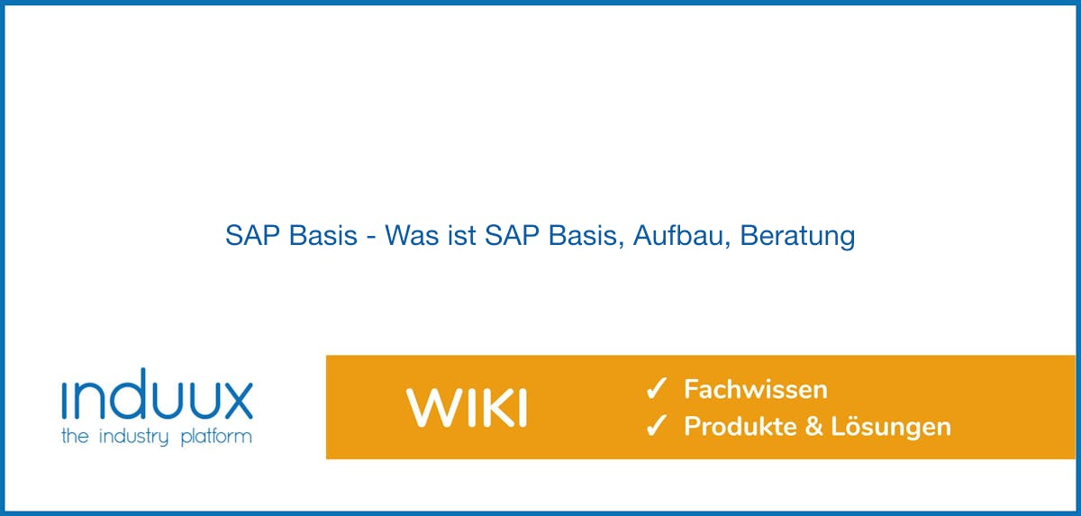 Sap Basis Was Ist Sap Basis Aufbau Beratung Induux Wiki